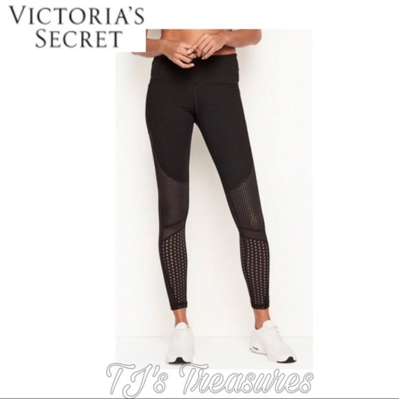 🌹NeW🌹 VS KNOCKOUT BLACK CUTOUT LEGGINGS L LARGE - Picture 7 of 10